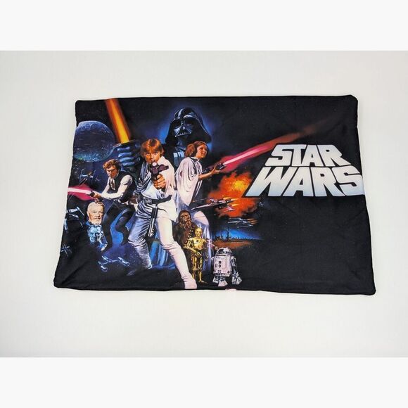 Star Wars A New Hope Pillow Case Episode IV Graphic Print Cover 28" x 18" - Picture 1 of 9